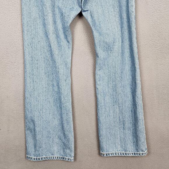 Levis 517 Jeans Mens 33x30 Light Blue Boot Cut Denim Light Wash Zip Fly Classic - Picture 10 of 15